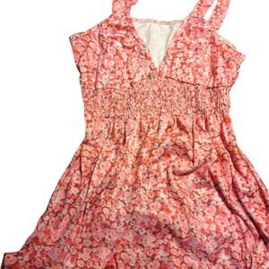 DressFloral Pink Tank Top -Size Small Teen Y2K